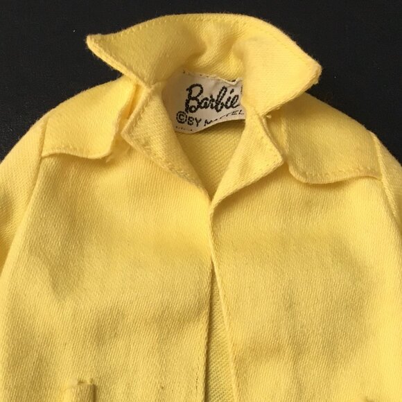 Barbie Yellow Trench Coat - 1960 - Picture 4 of 4
